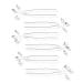 Scünci Silver & Rhinestone Hair Pins 6 ct