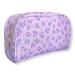 The Vintage Cosmetic Company Lilac Leopard Print Make-Up Bag