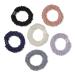 Scünci Prep Beaded Furry Ponytailers 6 ct