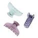 Scünci Prep Translucent Claw Clips 3 ct
