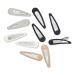 Scünci Play Matte No-Slip Grip Snap Clips 10 ct