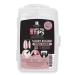 Red Carpet Manicure Soft Gel Short Round Pink Nude Nail Tips 110 ct