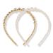 Locks & Mane Having a Ball Pearl & Gold Headbands