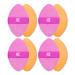 Real Techniques Miracle 2-In-1 Dual-Sided Powder Puff 4-Pack 4 ct