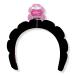 The Vintage Cosmetic Company Padded Black Velour Spa Headband
