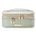 Tartan + Twine Pink & Green Striped Deluxe Train Case