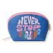 Tartan + Twine Blue "Never Stop Glowing" Round Top