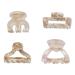 Scünci PRIMP Mix Acrylic Claw Clips - Pink 4 ct