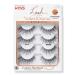 Kiss Lash Couture Naked Drama Fake Eyelashes Multipack, Blouse 4 pair