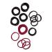 Wet Brush Nylon Hair Elastics Berry & Black 50 ct
