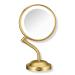 Conair 1X & 5X Maginification LED Brass Mirror