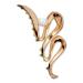 Scünci Wicked Glinda Gold W/Pearl Wavy Metal Claw Clip