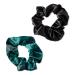 Scünci Wicked Elphaba Satin Scrunchies 2 ct