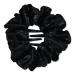 Scünci Holiday Black Velvet Scrunchie Pop Clip