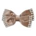 Scünci Holiday Velvet Bow With Pearls