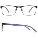 Shop Oen 4 Pack Reading Glasses for Men - Rectangular Metal Frames Blue Light Protection Spring Hinges Variety of Colors - 1.5x Magnification - Buy Online on GoSupps.com