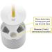 Golf Hole Putting Cup Set - USGA Regulation Conforming | 2 ABS Ivory White Cups | 4 Diameter x 4 Depth | Ideal for Practice Putting Green - Buy Online on GoSupps.com