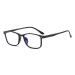 Suertree Blue Light Filter Distance Glasses Lightweight Nearsighted Glasses Fashion Myopia Glasses for Women Men Black -4.5 Diopters