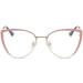 Fatigue Relief Cat-Eye Oversized Reading Glasses +2.00 - Blue Light Blocking for Comfortable Computer Use - Golden-Pink - Buy Online on GoSupps.com