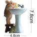 Gemmia Toilette Miniatur Fee Fig rchen Zahnb rste Schwein Statue | Internationale Lieferung | Einzigartige Bad-Dekoration - Buy Online on GoSupps.com
