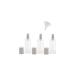 Clear glass bottle with atomizer and cap empty Kosmetex bottle glass bottle 100ml - with 1x funnel 3 pieces-1 funnel