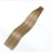 Hotlulana Tape-In Extensions Real Hair Balayage Light Brown with Gold Blonde - 18 Inch (45cm) 100% Natural Invisible Skin Weft - #10/10/22 - 40g - Buy Online on GoSupps.com