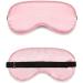 HappyDaily Pack of 3 Silk Sleep Masks with Ear Plugs & Travel Pouches - Pink/Watermelon Red/Purple - Buy Online on GoSupps.com