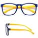 Buy B BIKRUL Blue Light Blocking Glasses for Kids | Gaming Glasses Ages 4-12 | Dark Blue Yellow Clear - Buy Online on GoSupps.com