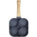 Frying Pan Kitchen Cookware Frying Pot Pan Thickened Omelet Pan Non-Stick Egg Pancake Steak Pan Cooking Egg Ham Pans Breakfast Maker Cookware (Color : 2 Hole) (Color : 4 Hole) (Color : 4 Hole)