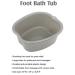 ZENVY Foot Bath Tub & Silicone Scrubber Set | Relaxing At-Home Foot Spa for Ultimate Soothing Massage - Buy Online on GoSupps.com
