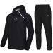 HOTSUIT Sauna Suit for Men Sweat Sauna Jacket Pant Gym Workout Sweat Suits A. Black Jacket & Pants X-Large