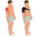 Thx4COPPER Magnetic Shoulder Brace - Adjustable Compression Support Wrap for Arm Injury Prevention - Right S-M Size - Buy Online on GoSupps.com