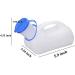 Unisex Portable Potty Urinal for Car | Bedpans Pee Bottle with Lid and Funnel | Travel Toilet for Men, Women, Old Man, Child - Ideal for Camping and Outdoor Activities - Buy Online on GoSupps.com