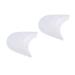 Pair Toe Pads with Holes Luster Shoes Inserts for Women Mermaid Paper Straws Ladies Pumps Toe Protectors Women Silicone Toe Pads Pointe Shoes Cushion Boots Women's High Heel White