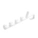 GLEAVI 3pcs 5 Plastic Hooks Portable Coat Towel Over Holders Door Hangerwhitel Hanging Hat The Rack