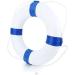 20.5 Pool Life Ring - Foam Life Preserver Buoy with Rope Tape, Blue - Buy Online on GoSupps.com