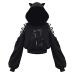 Aniywn Cat Ear Hooded Sweater Coats for Teen Girls Long Sleeve Gothic Hooded Sweatshirt Blouse Pullover Hoodies Outwear L 4X-Large