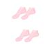 minkissy 2 Pairs Sock Booties for Women High Heels Gel Booties Skin Protect Soles Gel Spa Stocking Humidor Gel Skin Soles Sebs Sole Pads Foot Short Boots Essential Oil Lotion Women's Pink