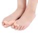 1 Pair Silicone Gel foot finger Two Hole Toe Separator Thumb Valgus Protector Bunion adjuster Hallux Valgus Protection feet care Beige