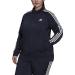 adidas Women's Plus Size Essentials Warm-up Slim 3-Stripes Track Top 2X Legend Ink