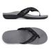 Viakix Orthotic Sandals for Women - Comfortable Arch Support Sandals for Flat Feet Plantar Fasciitis Walking High Arch Orthopedic Flip Flops 9 Black Stripe