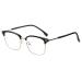Blue Light Blocking Reading Glasses Fatigue Relieve Retro Computer Readers Eyeglasses Flat Light Mirror +100 C2