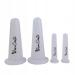 Silicone Massage Buttons Set - 4 Pieces (2M+2S) for Face & Body - Chinese Cupping Therapy - White - Buy Online on GoSupps.com