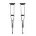 Crutch Folding Crutches 10 Stops Adjustable Underarm Bariatric Heavy-Duty Height Lightweight Aluminum Medium Adult Drive Medical Prosperous