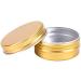 Buy 50 Pcs 15ml Gold Aluminum Jars with Screw Cap | Eco-Friendly Cosmetic Storage | International Shipping Available - Buy Online on GoSupps.com