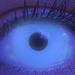 Colored UV contact lenses 1 pair of blue black light glow blue neon color lenses.Annual lenses Top quality for Halloween Mardi Gras Fastnacht Carnival including contact lens containers - without strength