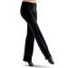 Balera Womens Bootcut Jazz Pants for Dance Girls Mid-Rise Waist Small Black