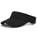 Mens Womens Sun Visors with UV Protection Sports Sun Visor Hats Cotton Sun Protection Cap Hats One Size S Black