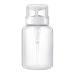 LASSUM 200ml (7 oz) Push Down Empty Pump Dispenser for Nail Polish Remover Liquid Bottle White Top Cap