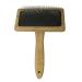 Dog & Cat Brush Pet Hair Deshedding Brush for Grooming Removes Loose Hair Tangles Pain Free Bristles Bamboo Wood Handle pet cleaning slicker brush for dogs with long hair short hair for cats for dogs